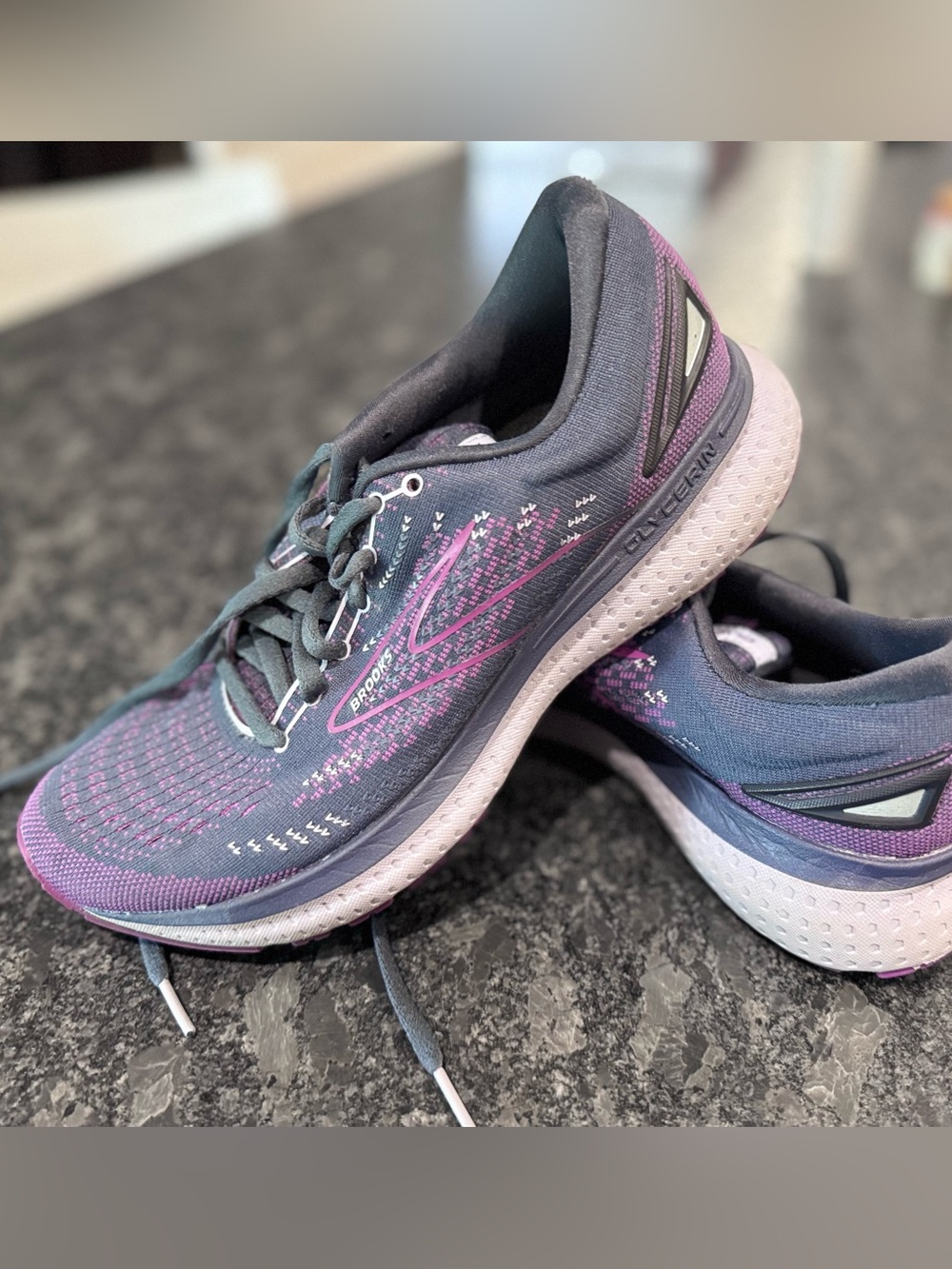 Brooks Women’s Running Shoes — Purple and Gray